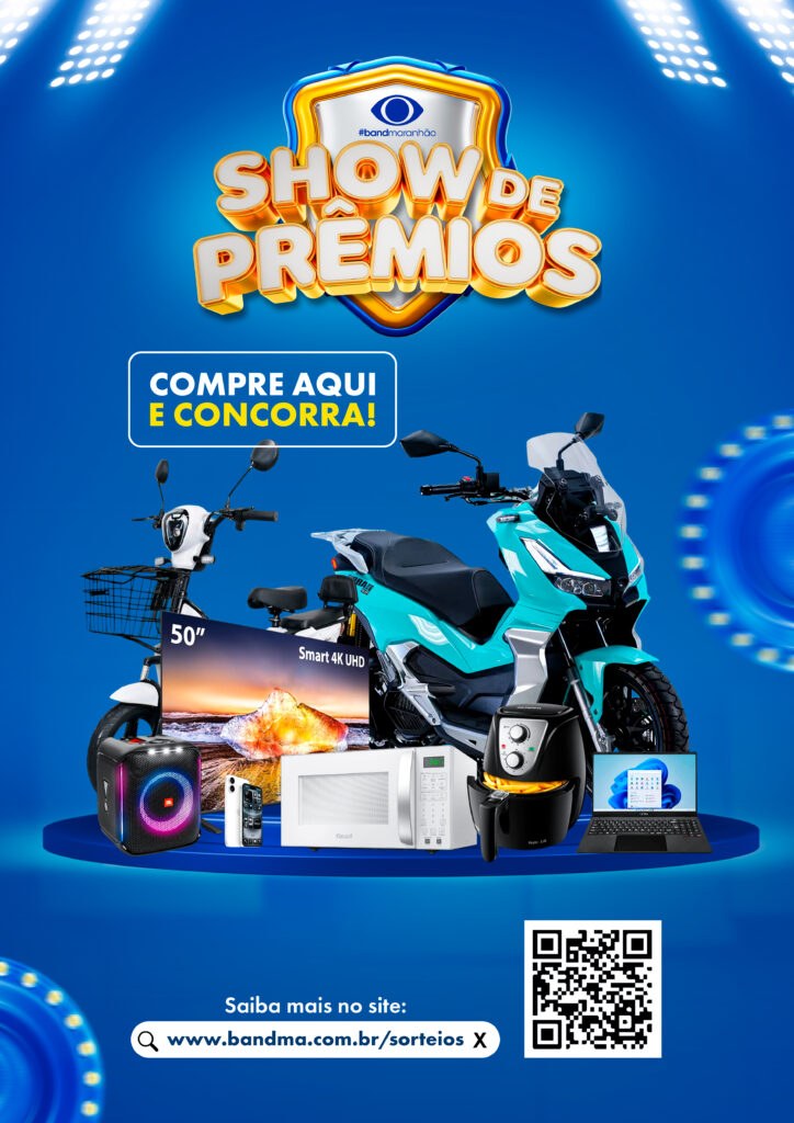Cartaz oficial da promoção Show de Prêmios TV Band Maranhão